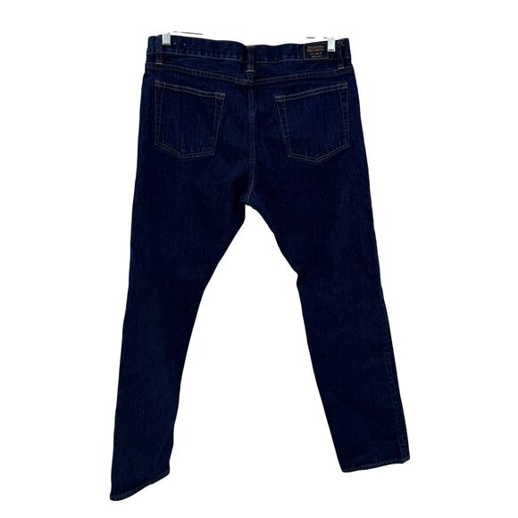 Brooks Brothers 116 Slim Fit Jeans 36x32 Dark Wash Preppy Classic Red Fleece - Picture 3 of 7